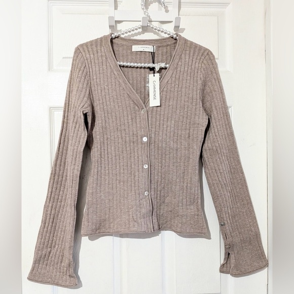 Commense Textured Knit Cardigan and Midi Skirt Set - Picture 10 of 14